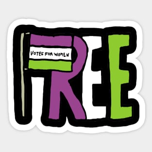 Suffragette Flag Sticker